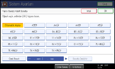 İşlem paneli ekranı gösterimi