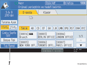 İşlem paneli ekranı gösterimi işaretli balonlu gösterim