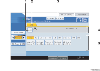 İşlem paneli ekranı gösterimi işaretli balonlu gösterim
