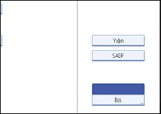 İşlem paneli ekran resmi