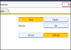 İşlem paneli ekran resmi