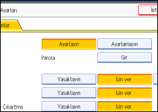 İşlem paneli ekran resmi