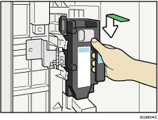 Delgeç atık kutusu gösterimi