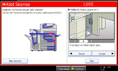 İşlem paneli ekran gösterimi