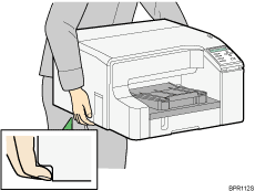 moving the printer illustration