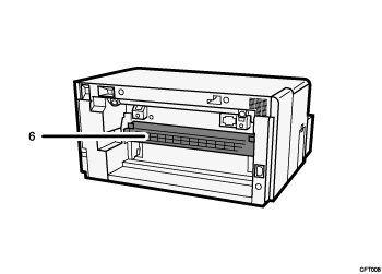 Ilustración del cuerpo de la impresora, ilustración con llamadas numeradas