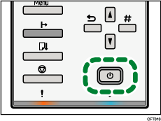 ilustración de la tecla Alimentación