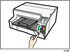 ilustración del cuerpo de la impresora