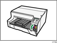 ilustración del cuerpo de la impresora