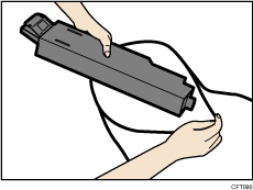 Ilustración de la unidad de recogida de tinta