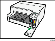 ilustración del cuerpo de la impresora