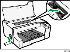 ilustración del cuerpo de la impresora
