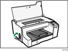 ilustración del cuerpo de la impresora