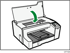 ilustración del cuerpo de la impresora