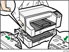 Ilustración de la unidad de alimentación de papel