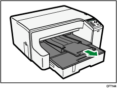 Ilustración de la extensión de la rampa de salida