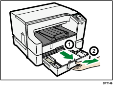 Ilustración de la unidad de alimentación de papel