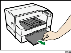 Иллюстрация удлинителя крышки лотка для бумаги