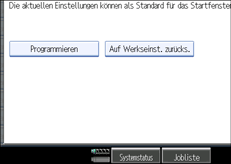 Die Abbildung zeigt das Bedienfeld-Display