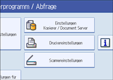 Die Abbildung zeigt das Bedienfeld-Display