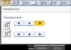 Die Abbildung zeigt das Bedienfeld-Display