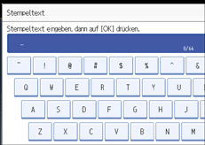 Die Abbildung zeigt das Bedienfeld-Display
