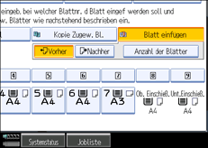 Die Abbildung zeigt das Bedienfeld-Display