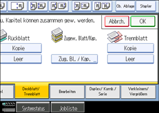 Die Abbildung zeigt das Bedienfeld-Display