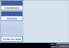 Die Abbildung zeigt das Bedienfeld-Display