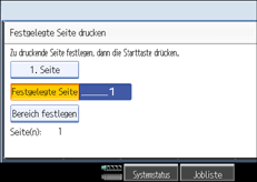 Die Abbildung zeigt das Bedienfeld-Display