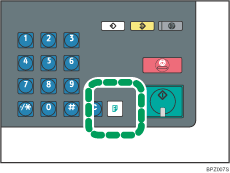 Die Abbildung zeigt die Taste Probekopie