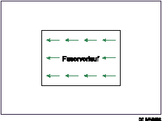 Illustration des Faserverlaufs