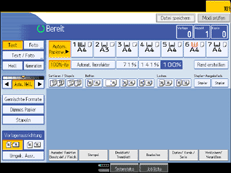 Abbildung der Bedienfeldanzeige