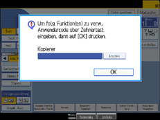 Abbildung der Bedienfeldanzeige
