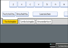Abbildung der Bedienfeldanzeige