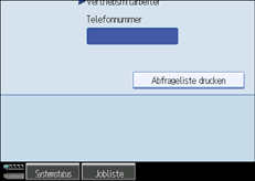 Abbildung der Bedienfeldanzeige