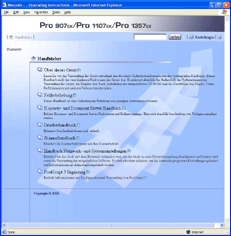 Abbildung des Webbrowser-Bildschirms