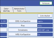 Abbildung Bedienfeld-Display