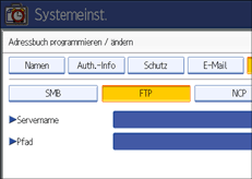 Abbildung Bedienfeld-Display