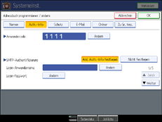 Abbildung Bedienfeld-Display