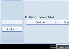 Die Abbildung zeigt die Bedienfeldanzeige