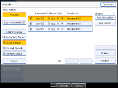 Die Abbildung zeigt die Bedienfeldanzeige