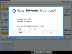 Die Abbildung zeigt die Bedienfeldanzeige