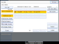 Die Abbildung zeigt die Bedienfeldanzeige