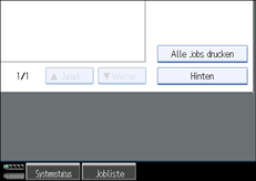 Die Abbildung zeigt die Bedienfeldanzeige