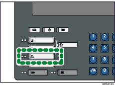 Die Abbildung zeigt die Druckertaste