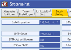 Abbildung Bedienfeld-Display