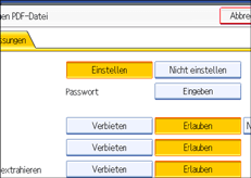 Abbildung Bedienfeld-Display