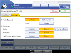 Abbildung Bedienfeld-Display