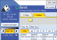 Abbildung Bedienfeld-Display